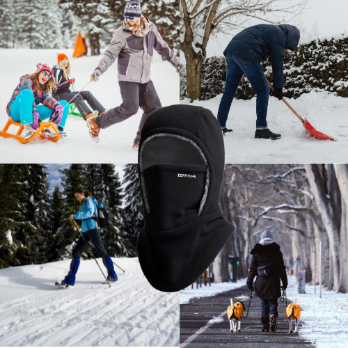 Windproof Fleece Balaclava for Face and Neck. ArctiMax™