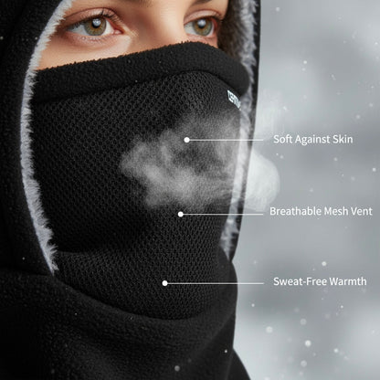 Windproof Fleece Balaclava for Face and Neck. ArctiMax™