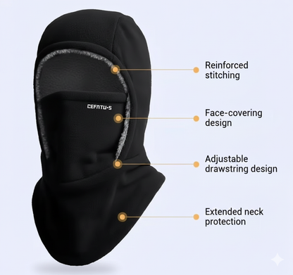 Windproof Fleece Balaclava for Face and Neck. ArctiMax™